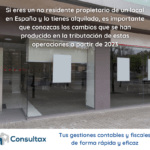 cambios en la tributación de arrendadores no residentes con/sin establecimiento permanente en España