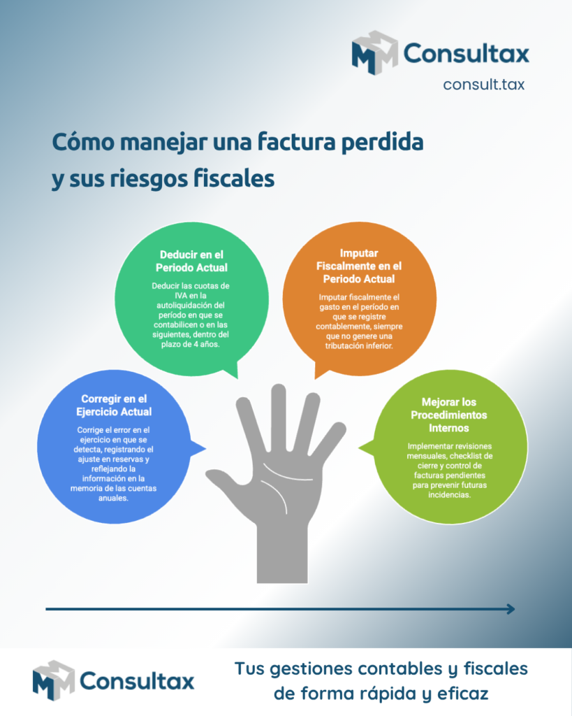 Una factura perdida, tres riesgos fiscales: IVA, Sociedades y descontrol interno