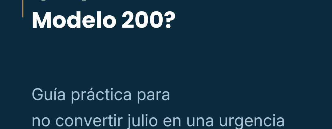 El Modelo 200 no se prepara en julio. En julio solo debería presentarse.