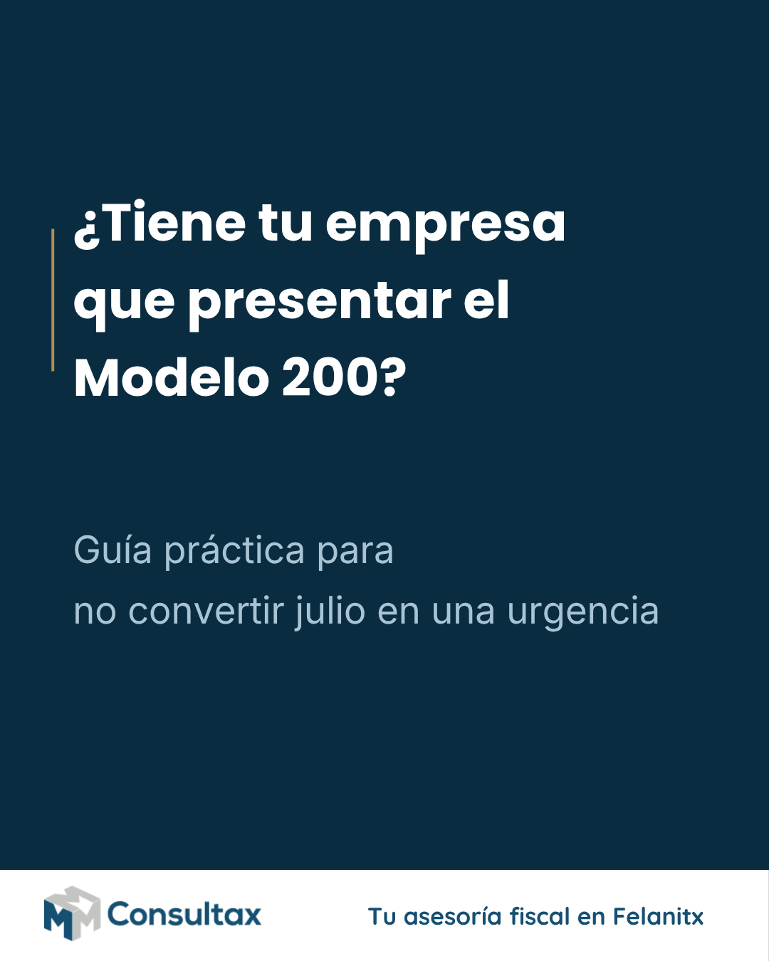 El Modelo 200 no se prepara en julio. En julio solo debería presentarse.
